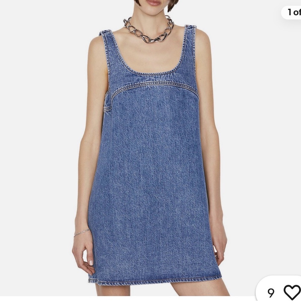 Frame micro flare denim dress